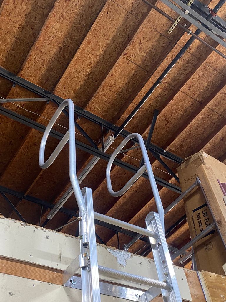 Ladder Walk Through Rails Aluminum Fixed Ladder - Roof Access Ladder - OSHA Fixed Ladder – AnyLadder