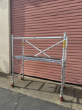 Aluminum Single Wide Folding Scaffold, 6' Length