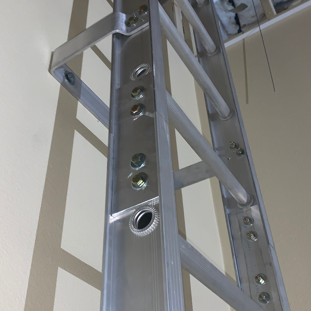Splicing Ladder Side Rails Aluminum Fixed Ladder - Roof Access Ladder - OSHA Fixed Ladder – AnyLadder