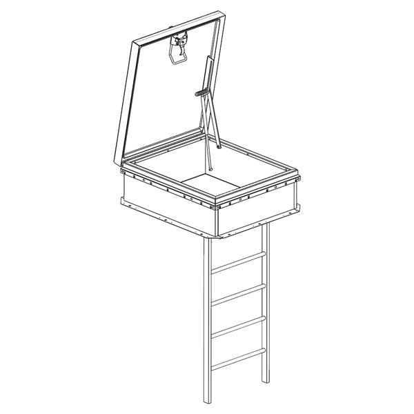 Galvanized Steel Roof Hatch - Lane-Aire – AnyLadder